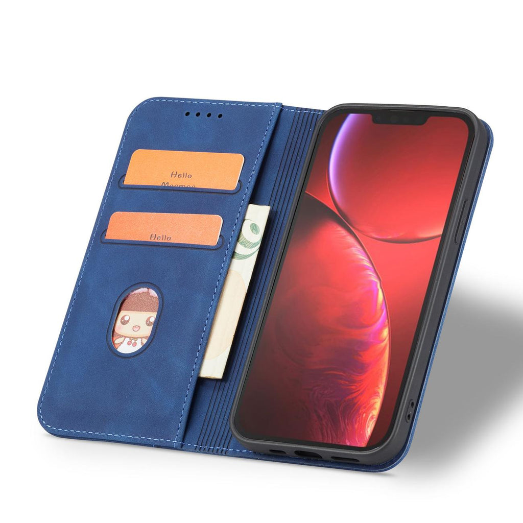 Magnet Fancy dėklas iPhone 13 Pro Max – mėlynas