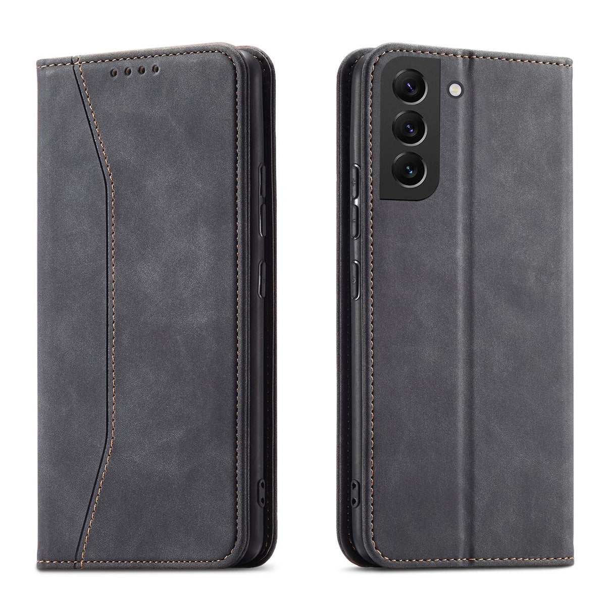 Magnet Fancy Case dėklas Samsung Galaxy S22+ – juodas -- Samsung Galaxy S22+