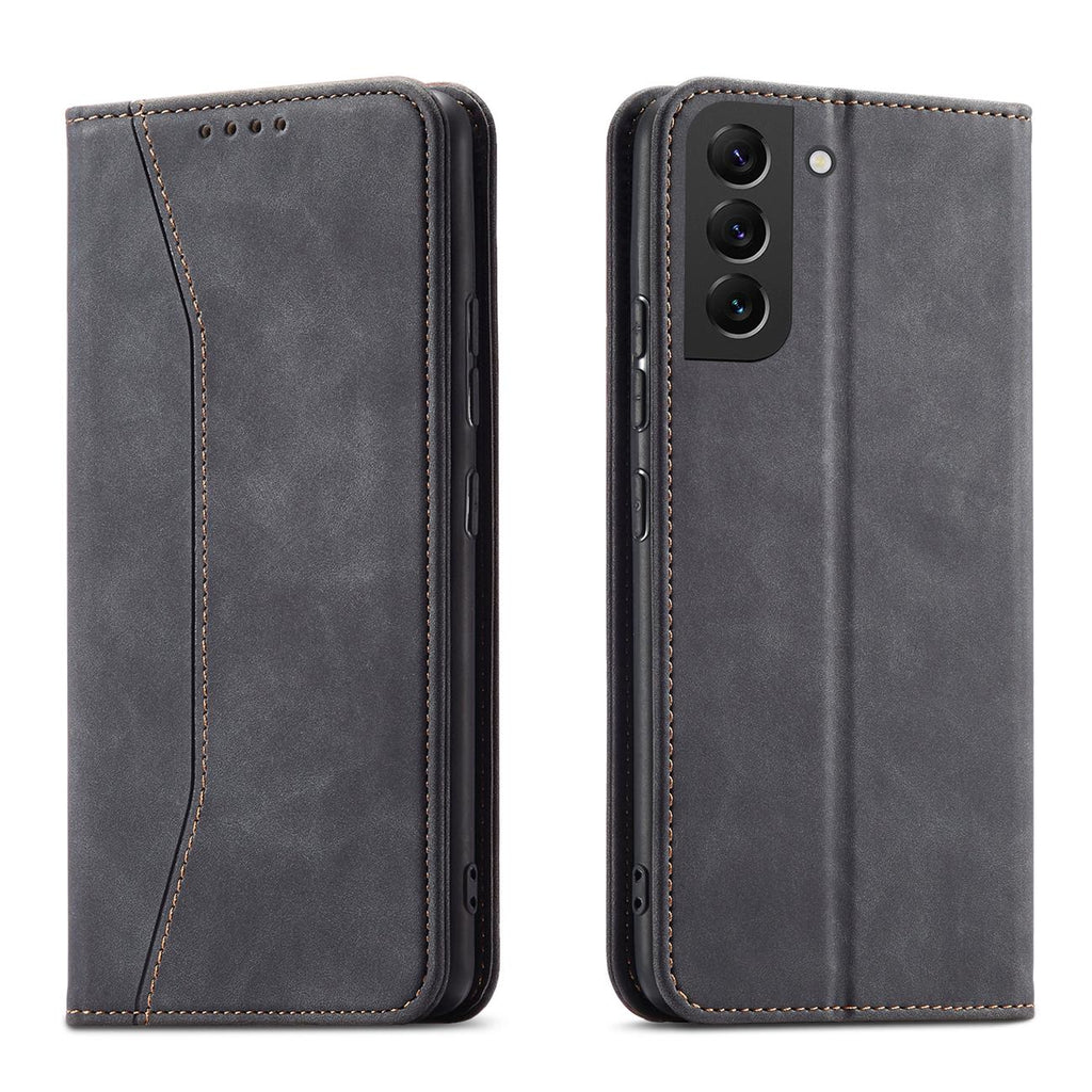 Magnet Fancy Case dėklas Samsung Galaxy S22+ – juodas -- Samsung Galaxy S22+
