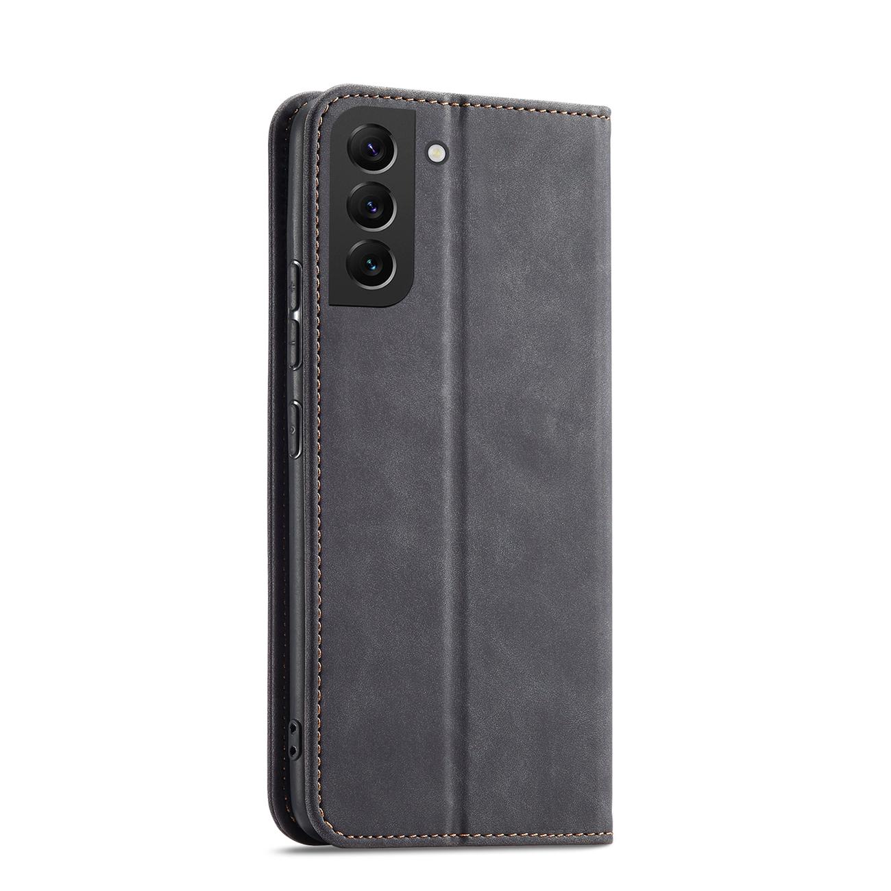 Magnet Fancy Case dėklas Samsung Galaxy S22+ – juodas -- Samsung Galaxy S22+