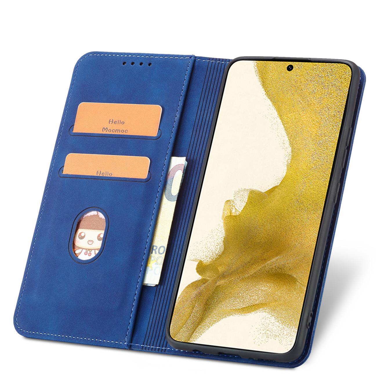 Magnet Fancy Case dėklas Samsung Galaxy S22+ – mėlynas -- Samsung Galaxy S22+