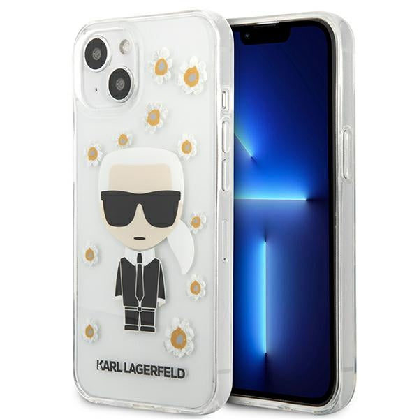 Karl Lagerfeld dėklas iPhone 13 mini – skaidrus