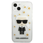 Karl Lagerfeld dėklas iPhone 13 mini – skaidrus