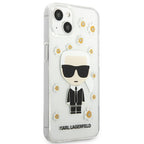 Karl Lagerfeld dėklas iPhone 13 mini – skaidrus