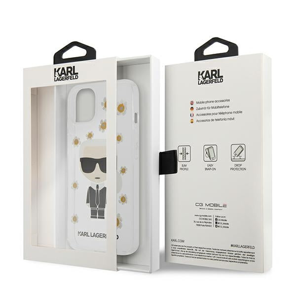 Karl Lagerfeld dėklas iPhone 13 mini – skaidrus