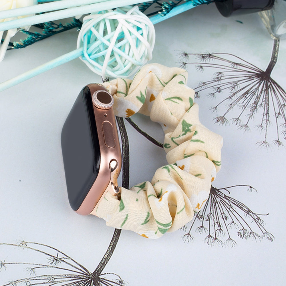 Tekstilinis Apple Watch dirželis 42/44/45mm apyrankė elastinga juosta - geltona -- Apple Watch