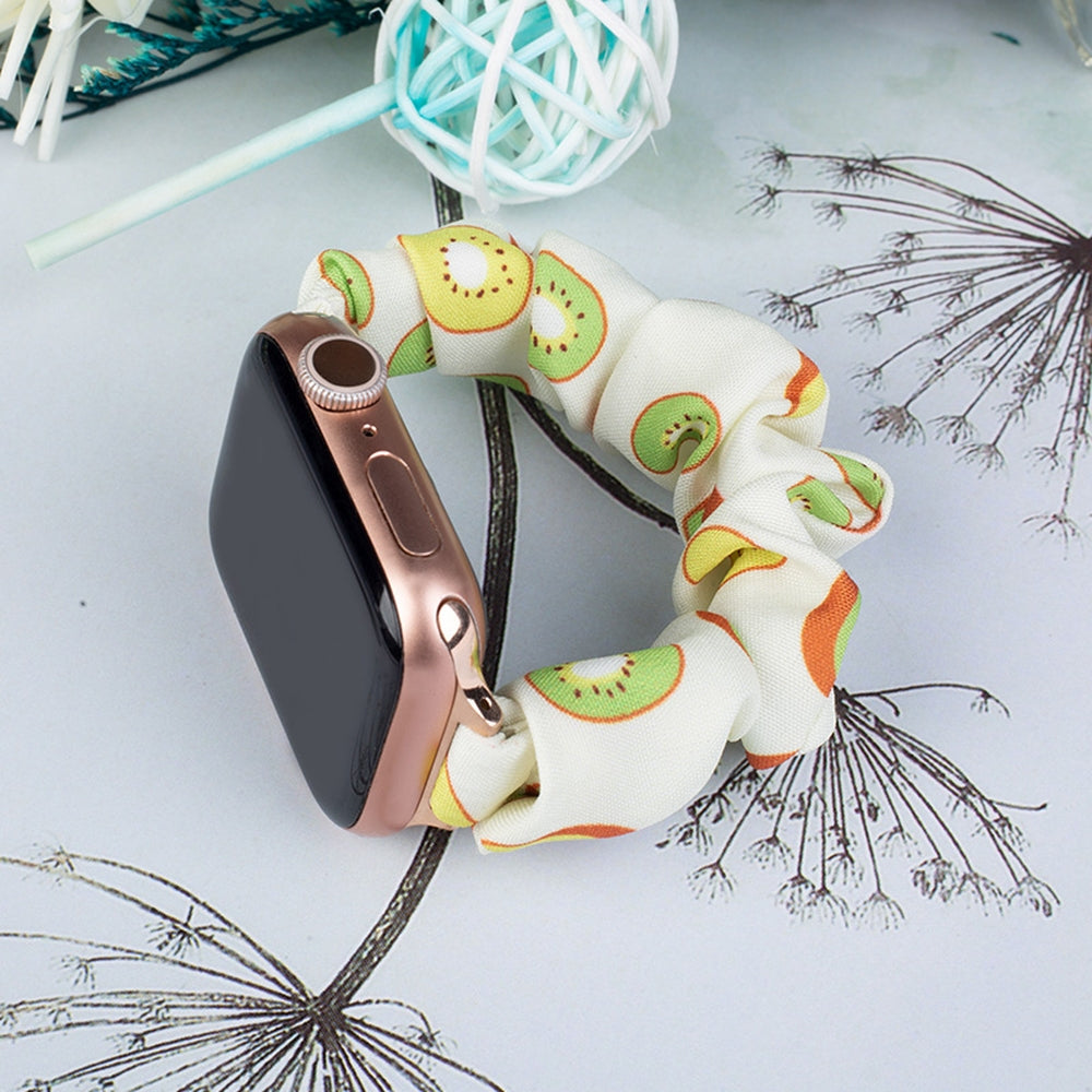 Audinė juosta Apple Watch 42 / 44 / 45 mm dirželis apyrankė guminė juosta – kivio spalvos -- Apple Watch