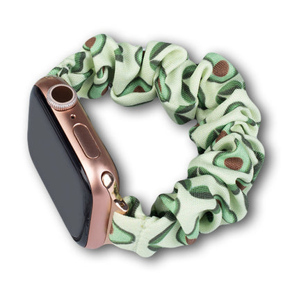 Audinė juosta Apple Watch 42 / 44 / 45 mm dirželis apyrankė guminė juosta – avokadų spalvos -- Apple Watch