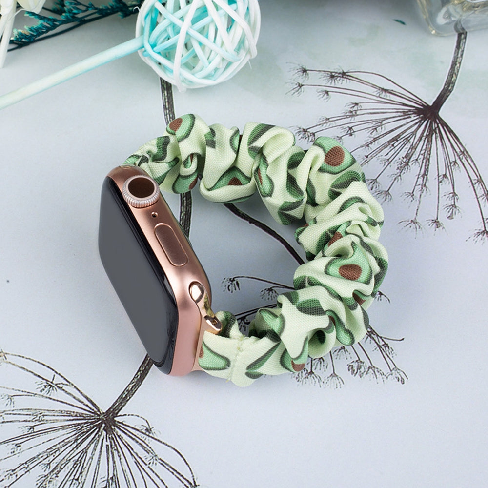 Audinė juosta Apple Watch 42 / 44 / 45 mm dirželis apyrankė guminė juosta – avokadų spalvos -- Apple Watch