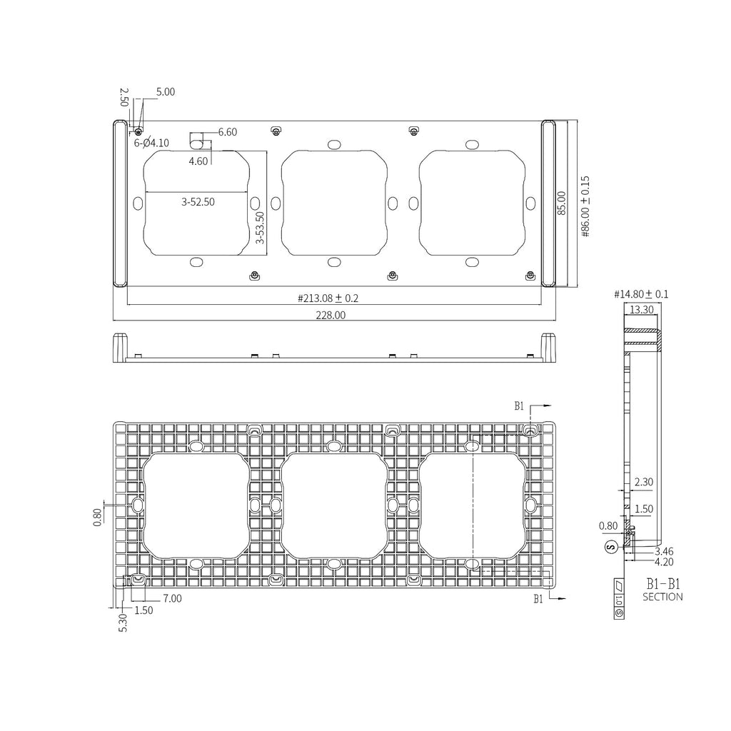 Sonoff triguba montavimo rėmelė M5-80 sieninio jungiklio diegimui -- Uncategorized