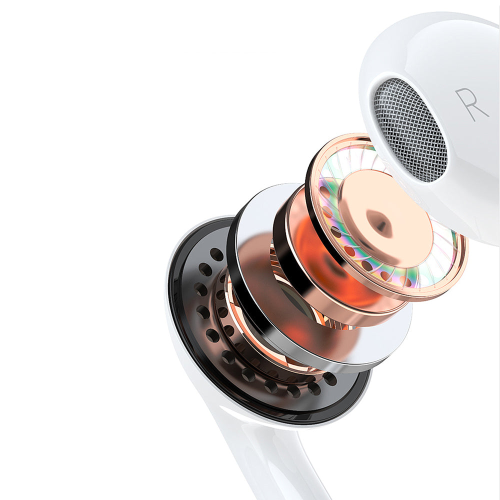 Dudao į ausis įdedamos ausinės su 3,5 mm mini lizdo jungtimi balta (X14PRO)