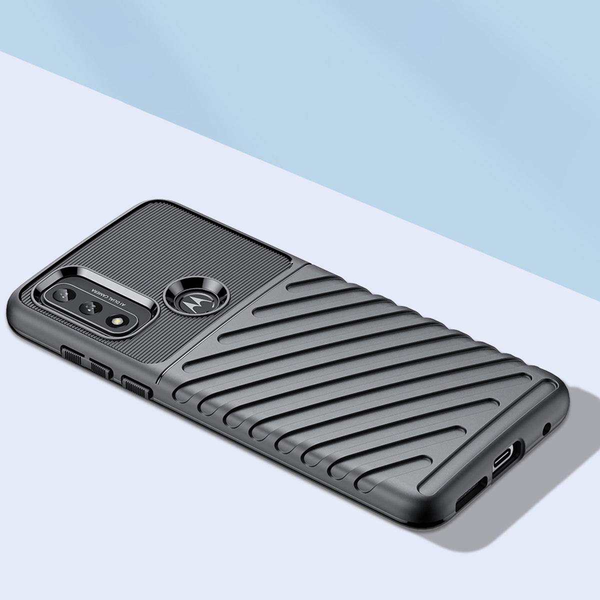 Thunder Case lankstus armored dangtelis Motorola Moto G Play 2022 juodas -- Cell phone cases and covers