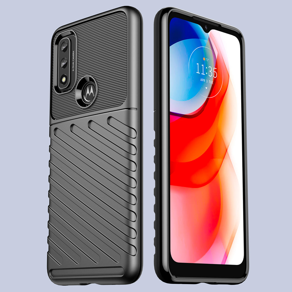 Thunder Case lankstus armored dangtelis Motorola Moto G Play 2022 juodas -- Cell phone cases and covers
