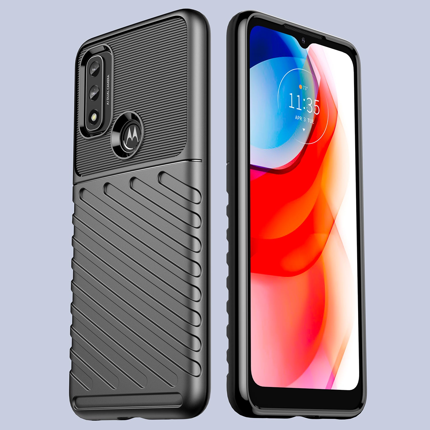 Thunder Case lankstus armored dangtelis Motorola Moto G Play 2022 juodas -- Cell phone cases and covers
