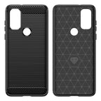 Carbon Case Flexible Cover Sleeve Motorola Moto G Play 2022 juoda -- Cell phone cases and covers