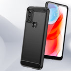 Carbon Case Flexible Cover Sleeve Motorola Moto G Play 2022 juoda -- Cell phone cases and covers