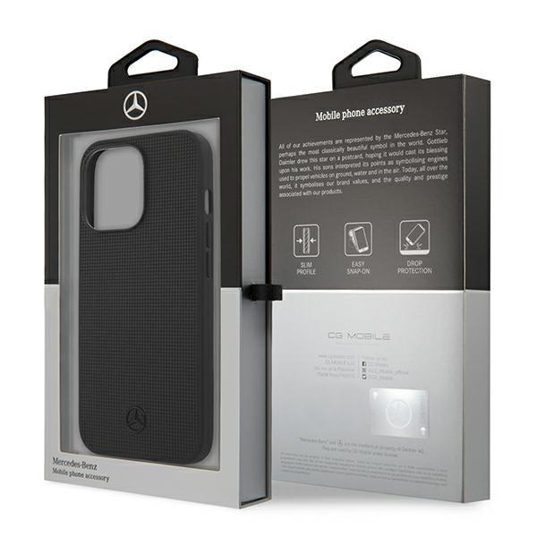 Mercedes-Benz odinis dėklas iPhone 13/13 Pro – juodas