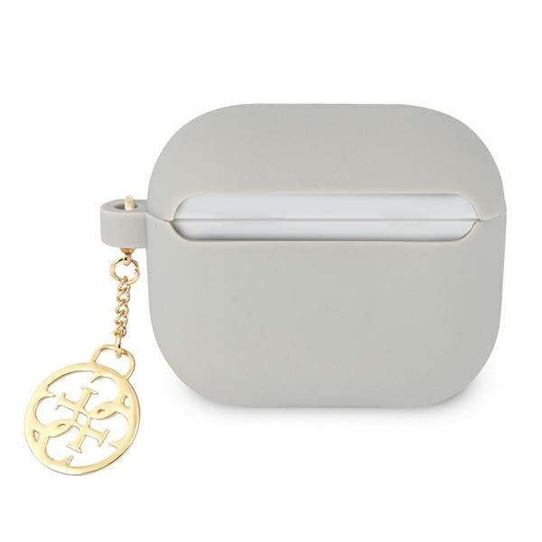 Guess silikoninis dėklas AirPods 3 – pilkas