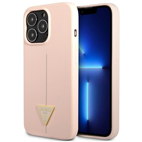 Guess silikoninis dėklas iPhone 13/13 Pro – rožinis