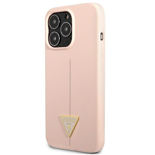 Guess silikoninis dėklas iPhone 13/13 Pro – rožinis