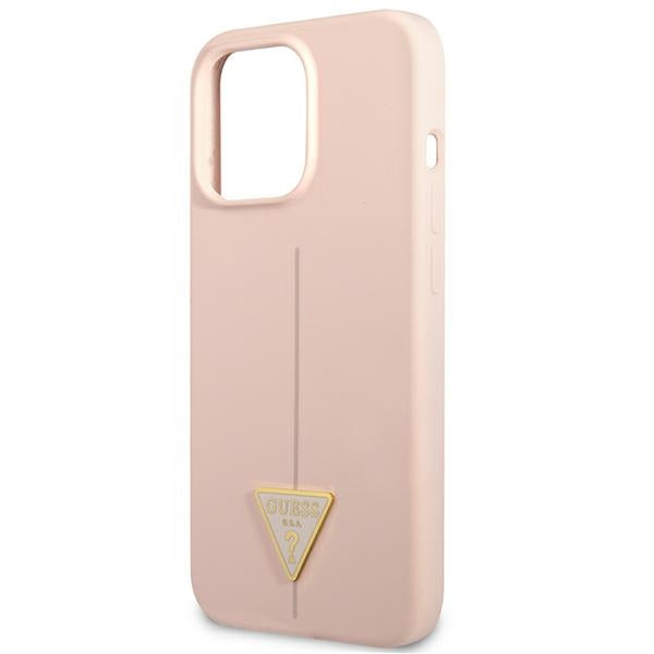 Guess silikoninis dėklas iPhone 13/13 Pro – rožinis