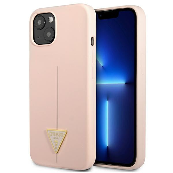 Guess silikoninis dėklas iPhone 13 – rožinis