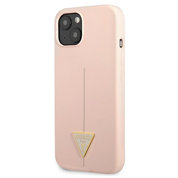 Guess silikoninis dėklas iPhone 13 – rožinis