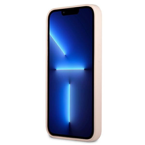 Guess silikoninis dėklas iPhone 13 – rožinis