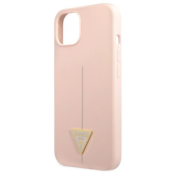 Guess silikoninis dėklas iPhone 13 – rožinis