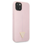 Guess Silicone Triangle dėklas iPhone 13 mini 5.4" – violetinis -- iPhone 13 Mini