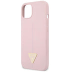 Guess Silicone Triangle dėklas iPhone 13 mini 5.4" – violetinis -- iPhone 13 Mini