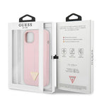 Guess Silicone Triangle dėklas iPhone 13 mini 5.4" – violetinis -- iPhone 13 Mini