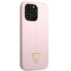 Guess GUHCP13XSLTGU iPhone 13 Pro Max 6.7" purpurinė / purpurinė kieta dėklas Silicone Triangle