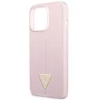 Guess GUHCP13XSLTGU iPhone 13 Pro Max 6.7" purpurinė / purpurinė kieta dėklas Silicone Triangle