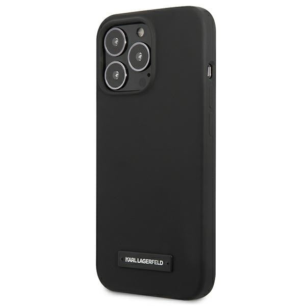 Karl Lagerfeld silikoninis dėklas iPhone 13/13 Pro – juodas