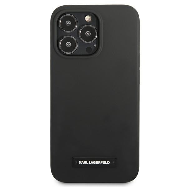 Karl Lagerfeld silikoninis dėklas iPhone 13/13 Pro – juodas