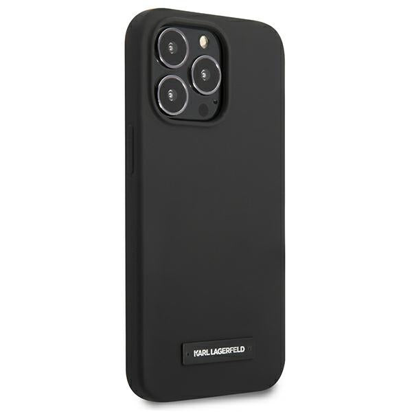 Karl Lagerfeld silikoninis dėklas iPhone 13/13 Pro – juodas
