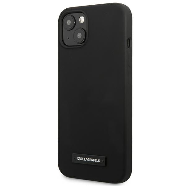Karl Lagerfeld silikoninis dėklas iPhone 13 mini – juodas