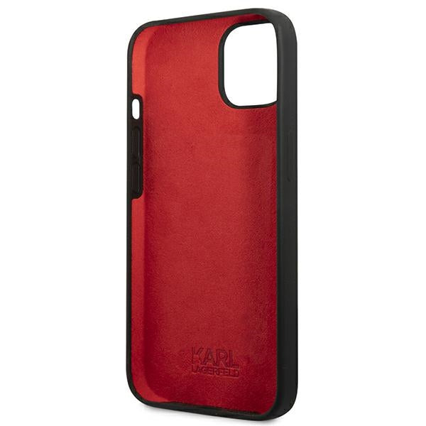 Karl Lagerfeld silikoninis dėklas iPhone 13 mini – juodas