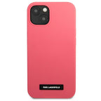 Karl Lagerfeld silikoninis dėklas iPhone 13 mini – fuksija