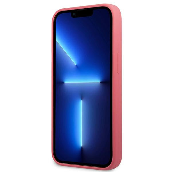 Karl Lagerfeld silikoninis dėklas iPhone 13 mini – fuksija