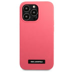 Karl Lagerfeld silikoninis dėklas iPhone 13 Pro Max – fuksija