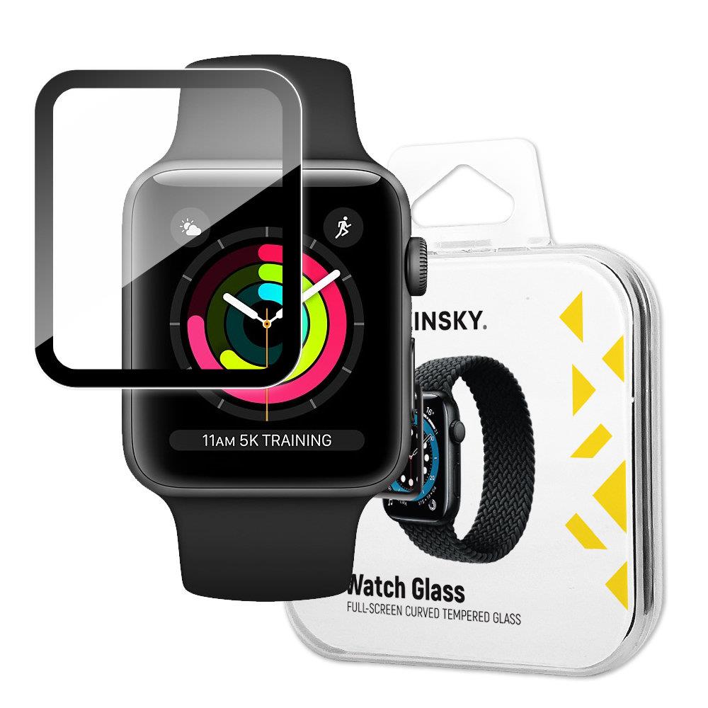 Wozinsky hibridinis stiklas Apple Watch 38 mm – juodas rėmelis