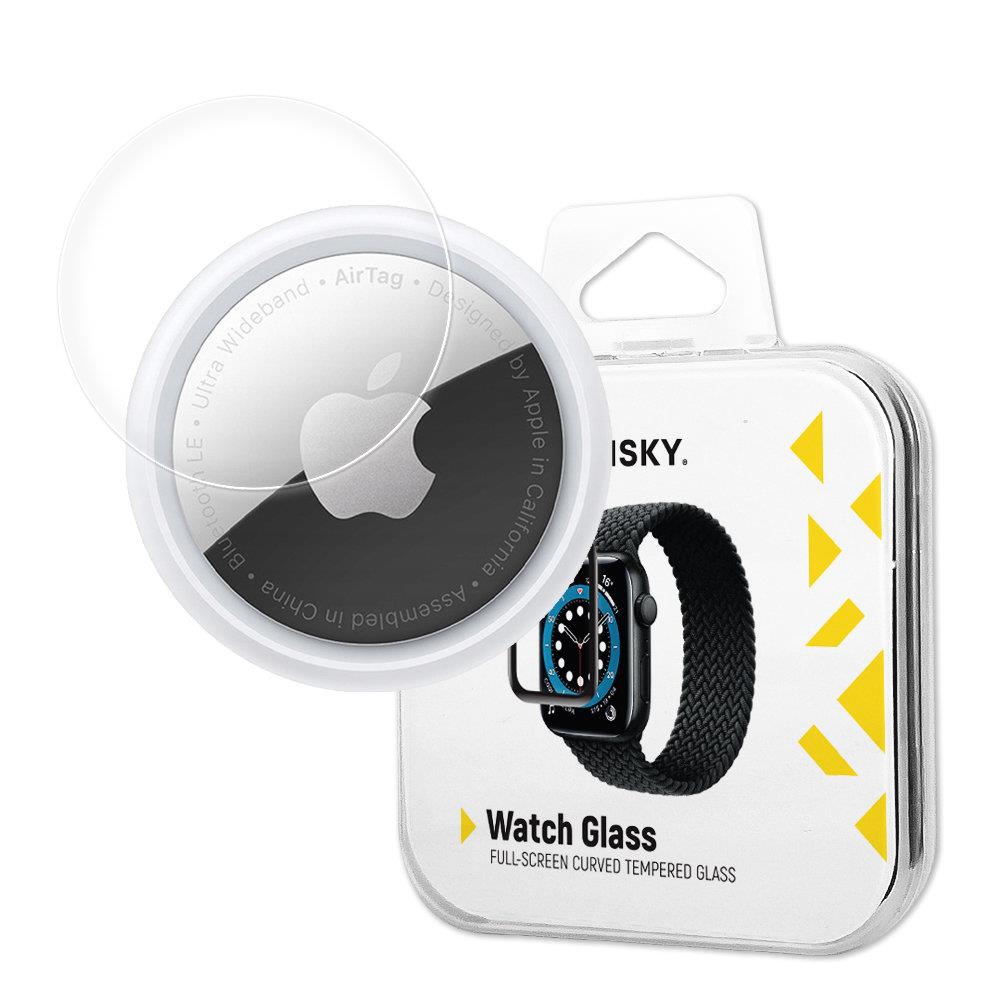 Wozinsky Watch Glass hibridinis stiklas AirTag – juodas -- Apple AirTag