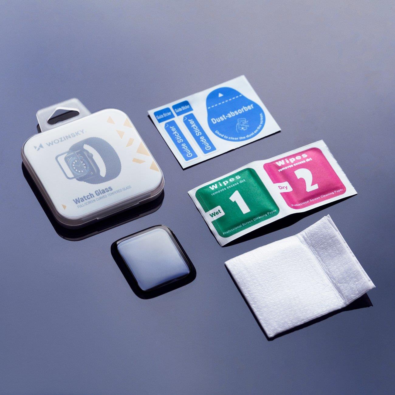 Wozinsky Watch Glass hibridinis stiklas AirTag – juodas -- Apple AirTag