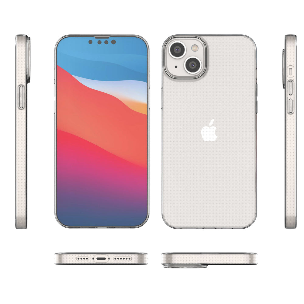 Skaidrus TPU dėklas iPhone 14 Max – 0,5 mm -- iPhone 14 Plus