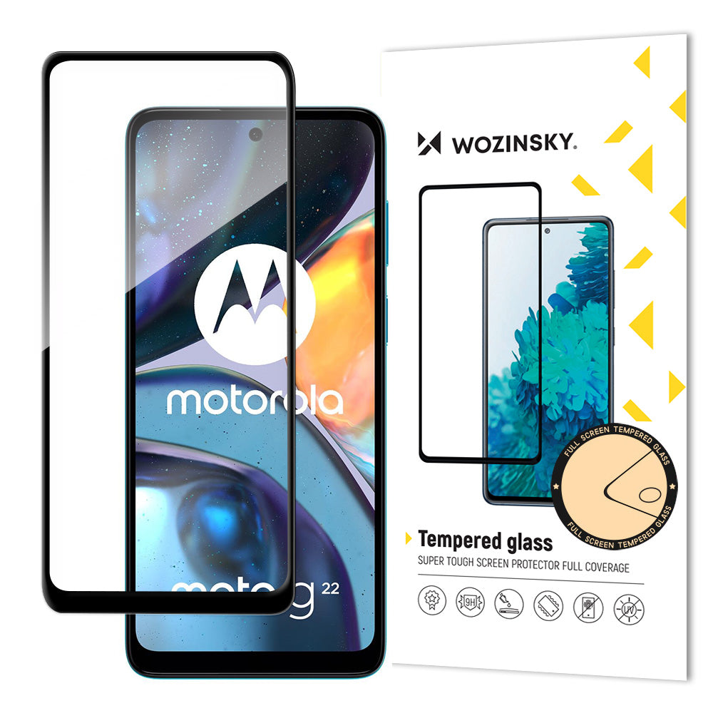 Wozinsky Full Glue grūdintas stiklas, skirtas Motorola Moto G22 -- Motorola Moto G22