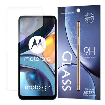 Grūdinto stiklo 9H ekrano apsauga, skirta Motorola Moto G22 (pakuotė – vokas) -- Motorola g22