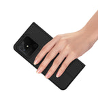 Dux Ducis Skin Pro atverčiamas dėklas Realme Narzo 50A – juodas -- Realme Narzo 50A