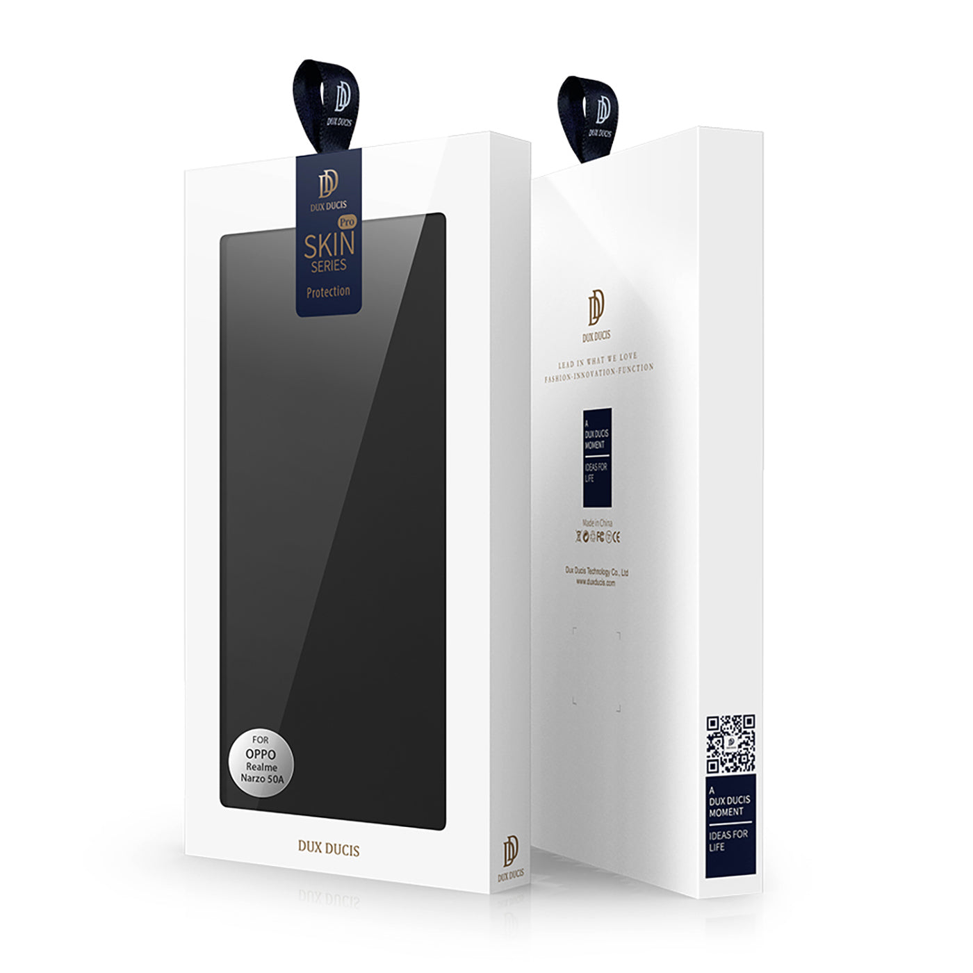 Dux Ducis Skin Pro atverčiamas dėklas Realme Narzo 50A – juodas -- Realme Narzo 50A